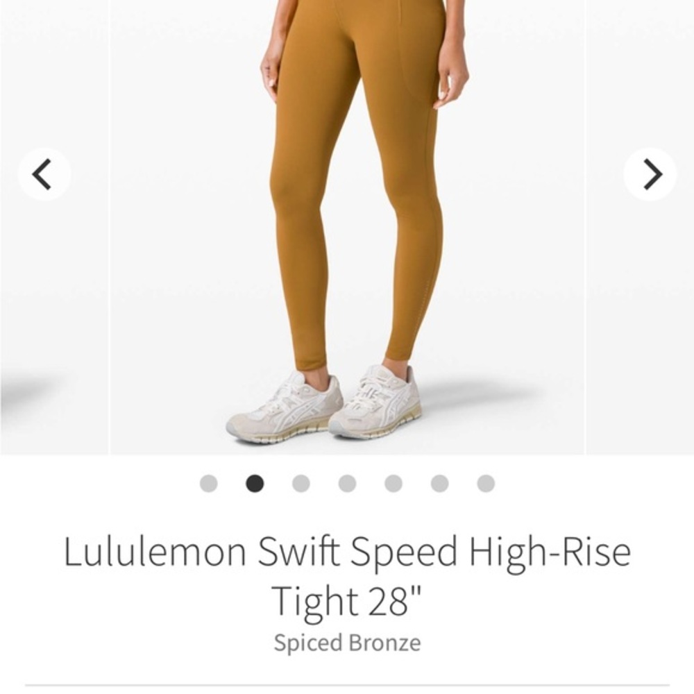 Lululemon Swift Speed High-Rise Tights in Bronze